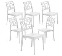 GARDENIA Sedia da Interno in Polipropilene con schienale di design Teti