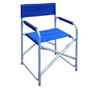 Sedia Regista in Alluminio con Telo Blu Naxy