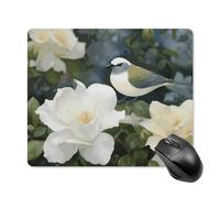 Gardenia - Tappetino per mouse quadrato per computer, con base in gomma antiscivolo, 18 x 22 cm, ultra sottile, per computer, laptop, ufficio, accessori da scrivania