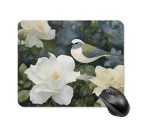 Gardenia - Tappetino per mouse quadrato per computer, con base in gomma antiscivolo, 20 x 25 cm, ultra sottile, per computer, laptop, ufficio, accessori da scrivania