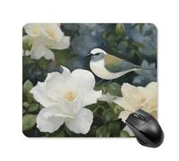 Gardenia - Tappetino per mouse quadrato per computer, con base in gomma antiscivolo, 25 x 30 cm, ultra sottile, per computer, laptop, ufficio, scrivania