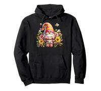 Gardening Gnome For Spring Flower Lover With Cute Honey Bee Felpa con Cappuccio