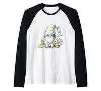 Gardening GNOME Graphic for Women And Men Cute Daisy Flower Maglia con Maniche Raglan