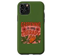 Gardening is My Therapy Arte colorata di piante e fiori Custodia per iPhone 11 Pro