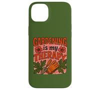 Gardening is My Therapy Arte colorata di piante e fiori Custodia per iPhone 14 Plus