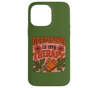 Gardening is My Therapy Arte colorata di piante e fiori Custodia per iPhone 14 Pro Max