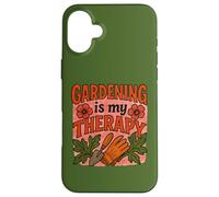 Gardening is My Therapy Arte colorata di piante e fiori Custodia per iPhone 16 Plus