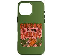 Gardening is My Therapy Arte colorata di piante e fiori Custodia per iPhone 16 Pro Max