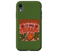 Gardening is My Therapy Arte colorata di piante e fiori Custodia per iPhone XR