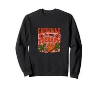 Gardening is My Therapy Arte Colorata di Piante e Fiori Felpa