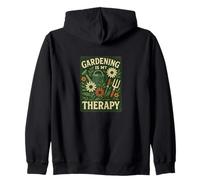 Gardening is My Therapy Arte Colorata di Piante e Fiori Felpa con Cappuccio