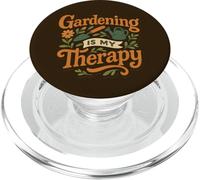 Gardening is My Therapy Arte colorata di piante e fiori PopSockets PopGrip per MagSafe