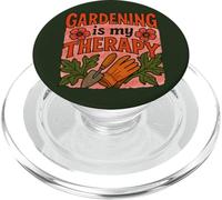 Gardening is My Therapy Arte colorata di piante e fiori PopSockets PopGrip per MagSafe