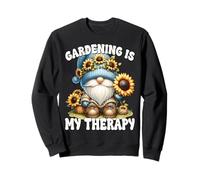 Gardening Is My Therapy Floral Sunflower Gnome For Summer Felpa
