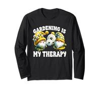 Gardening Is My Therapy For Dandelion Lover Spring Gnome Maglia a Manica