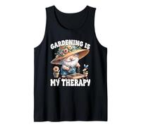 Gardening Is My Therapy Funny Saying For Garden Gnome Lover Canotta
