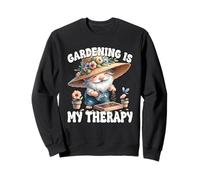 Gardening Is My Therapy Funny Saying For Garden Gnome Lover Felpa