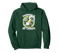 Gardening Is My Therapy Green Dandelion Flower Gnome For Mom Felpa con Cappuccio
