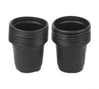 Gardening Made Simple 100 vasi da fiori in plastica nera per piante grasse, perfetti per principianti ed esperti