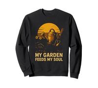 Gardening My Garden Feeds My Soul Vintage Botanico da donna Felpa