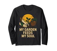 Gardening My Garden Feeds My Soul Vintage Botanico da donna Maglia a Manica