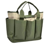 Gardening Tool Bag, Waterproof Utility Tote, 30cm Quick Access Side Compartments with 8 Side Pockets, Reinforced Handle Function, Gardening Organizer for Planting, Pruning, Transplanting, Outdoor