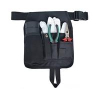 Gardening Tool Belt Bag, Multi-Pocket Tool Work Bag, Rainproof Maintenance Tool Organizer for Carpenters, Gardeners, Black