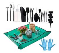 Gardening Tools- Waterproof Soil Digging Mat | Garden Tool Set | For Plant Repotting, Mixing, Watering | Ideal For Family, Friends, Women & Men