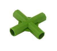 Gardening Will - 10 connettori a croce in PVC da 11 mm per montaggio a telaio per serra, resistenti