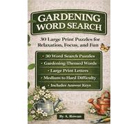 Gardening Word Search: 30 Relaxing Puzzles for Stress Relief and Mindful Fun