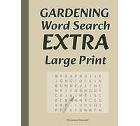 Gardening Word Search Extra Large Print: 50 font size Garden Themed print puzzles for seniorsand Adults
