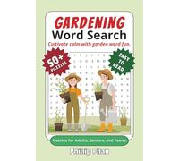 Gardening Word Search: Gardening Word Searches with Easy to Read Print about garden joy, soil magic, nature nurture and More | 6x9 inches, 110 pages | ... Gift for Vacations, Holidays and Free Times