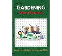 Gardening Word Search Puzzle Book: Word Searches with Easy to Read Print About Gardening, Horticulture, Cultivation, Farming, and More | 6x9 inches, ... Gift for Vacations, Holidays, and Free Times