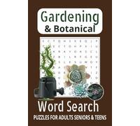 Gardening Word Search Puzzle Book: Word Searches with easy to read print Gardening, Flowers, fruits, vegetables and more ( 6x9 inches,110 page, 50+ ... Gifts for Vacation, Holidays and Free Times.