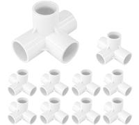 Gardeningwill 10 connettori a 4 vie da 25 mm in PVC resistenti per serre e mobili