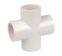 Gardeningwill 10 connettori a croce a 4 vie da 20 mm, in PVC, resistenti per serre, mobili