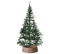 Gardenised Grande copertura per albero in rattan, marrone