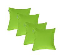 Gardenista Cuscini Decorativo per Esterni/Interni | Resistente all'acqua Federe Cuscini Divano con Riempimento | Cuscino Scatter per Sedie in Rattan | Leggeri Cuscini per Divani 45x45cm (Lime, 4)