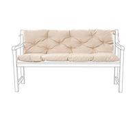 Gardenista Cuscino per Panchina a Posti da Giardino, Cuscini per Sedile e Schienale in Cotone Resistenti all'acqua, Esterni di Ricambio Trapuntati Cuscini per panca Mobili (Pietra, 110x90cm)