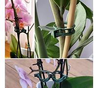 GARDENIX 100 mollette per Piante a Clip per ortaggi, Pomodoro, Piante e Piante di Supporto per cetrioli, Piselli, melanzane, Fagioli e Fiori Come Orchidee