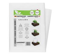 GARDENIX® 16 m² Invernale in Tessuto Non Tessuto, Telo antigelo per Piante, in Tessuto Non Tessuto di Alta qualità, Peso 50 g/m², Stabilizzazione UV (1,6m x 10m)
