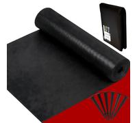 GARDENIX 16 m² - Tessuto non tessuto per erbacce con 50 ancore, 16 m² (0,8 m x 20 m), permeabile all'acqua 150 g/m², colore nero, resistente ai raggi UV, per aiuole rialzate, protezione dalle erbacce
