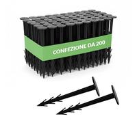 GARDENIX® 200 pezzi TerraPIN, ancoraggio da per giardino per tessuto