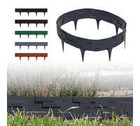 GARDENIX 3,16 m bordo effetto pietra per aiuole contorno aiuola Prato Giardino Palizzata recinzione per aiuole antracite