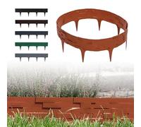 GARDENIX 3,16 m bordo effetto pietra per aiuole contorno aiuola Prato Giardino Palizzata recinzione per aiuole Terracotta