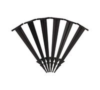 GARDENIX Ancoraggio a Terra in Tessuto Non Tessuto, 100 Pezzi, plastica Resistente ai Raggi UV, Lunghezza 100 mm, antiruggine, Testa Piatta per stabilità e Tenuta