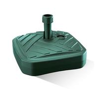 GARDENIX Base per ombrellone, Quadrato, Verde, in plastica, riempibile con Sabbia, Acqua, Ghiaia in Giardino, Spiaggia, terrazza, ombrellone portaombrelli, Supporto per ombrellone