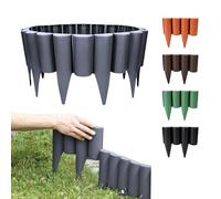 GARDENIX - Bordo per aiuole, Effetto Legno, 2,5 m Antracite