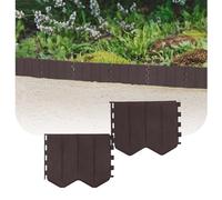 GARDENIX Bordo per aiuole facile da installare, in plastica, marrone, 10,3 m, senza scavo, in plastica riciclata, flessibile e durevole, prodotto nell'Unione Europea