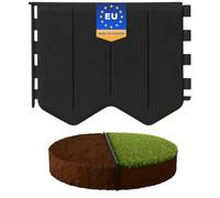 GARDENIX Bordo per prato, facile da installare, antracite, plastica, 5,15 m, bordatura per aiuole senza scavo, in plastica riciclata, flessibile e durevole, prodotto nell'Unione Europea